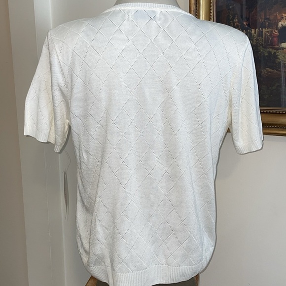 NWT Alfred Dunner Crew Neck Short Sleeve Sweater.  Extra Large Petite.   LXP - Picture 2 of 13